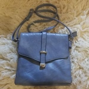 Powder blue shoulder bag